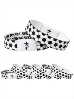 Bible Verse NFC Bracelets Set Elastic Wristbands Religious Gift 12 Pack